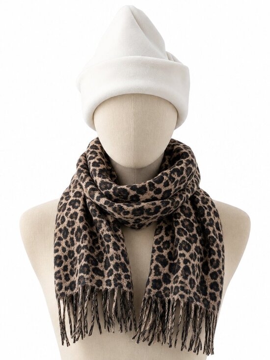 Merona Accessories - 1/2 Price🔻Merona Cheetah Leopard Scarf Unbranded Polar Fleece Cap